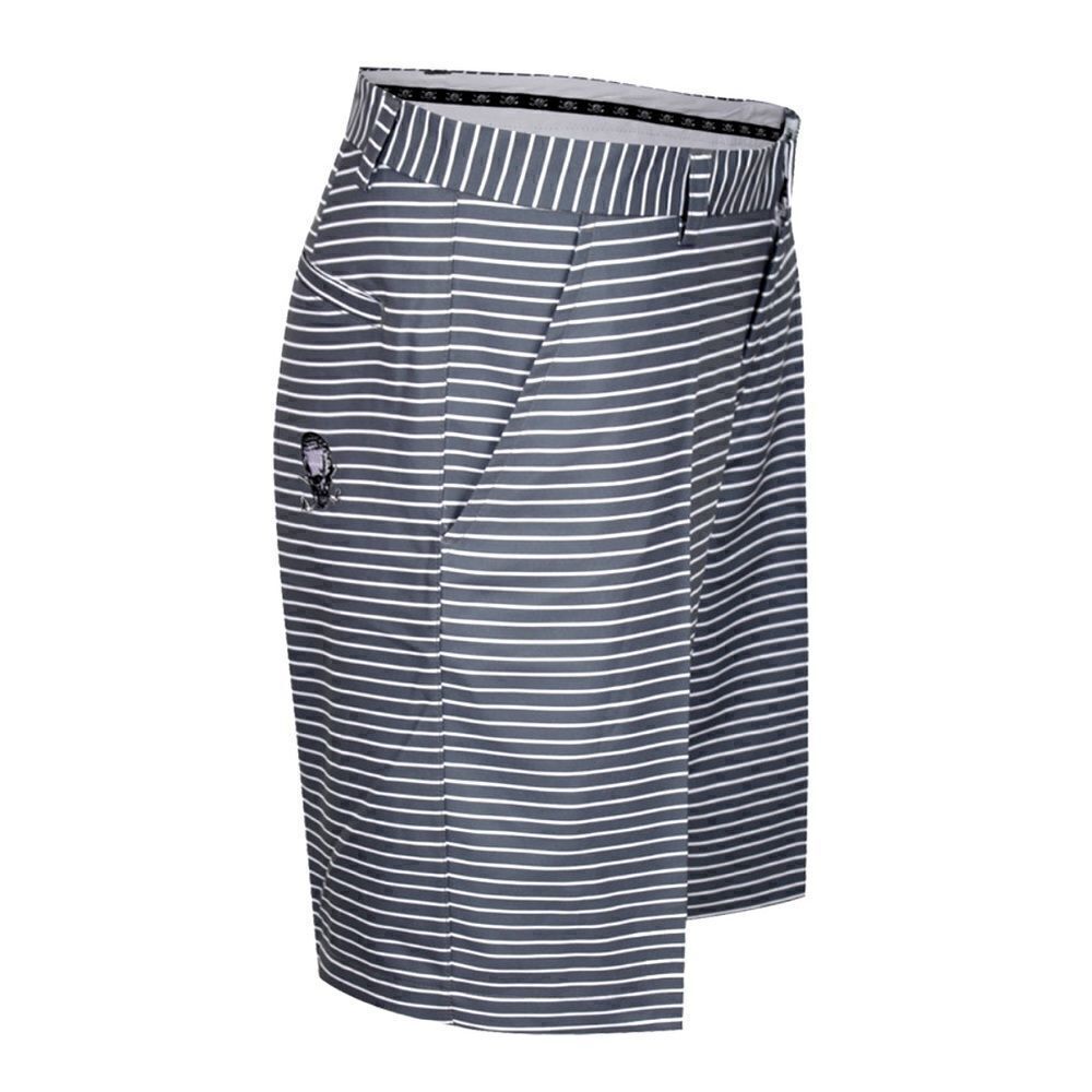 Tattoo Golf Gray White Striped OB ProCool Performance Golf Shorts